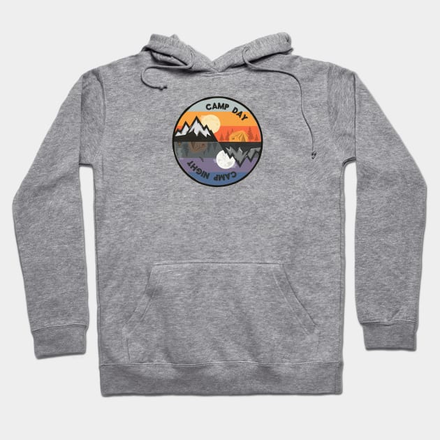 camp day camp night Hoodie by Mint Tees
